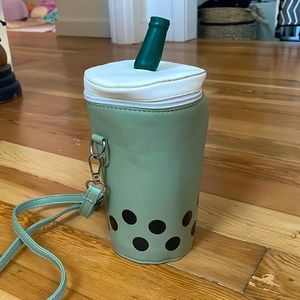 Green bubble tea bag